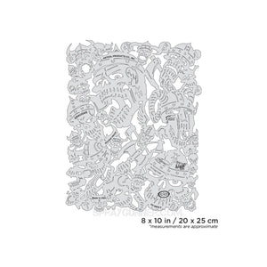 Artool Viking FX Draugar Freehand Airbrush Template by Craig Fraser Artool