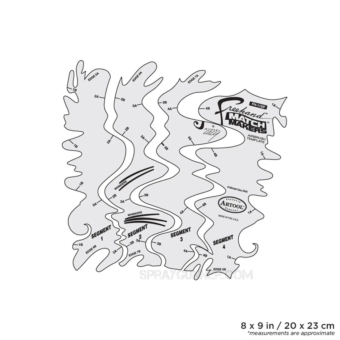 Artool #11 Matchmakers Freehand Airbrush Template by Michael Cacy Artool