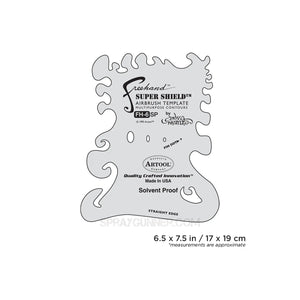 Artool #6 Super Shield Freehand Airbrush Template by Andrea Mistretta Artool