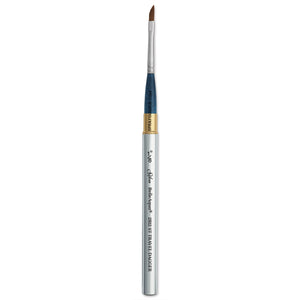 Silver Brush BelleAqua Dagger Short Handle Travel Brush Size 1/8, ideal for precision painting and smooth watercolor application.