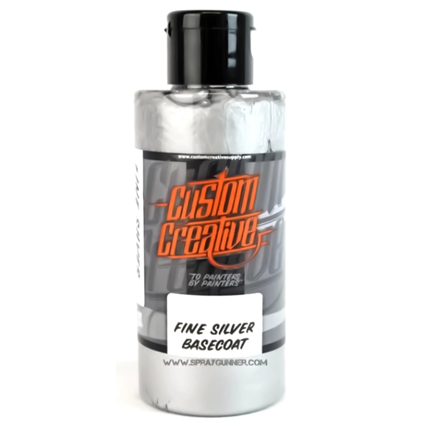 Custom Creative Paints:  Fine Silver Metallic 150ml (5oz)