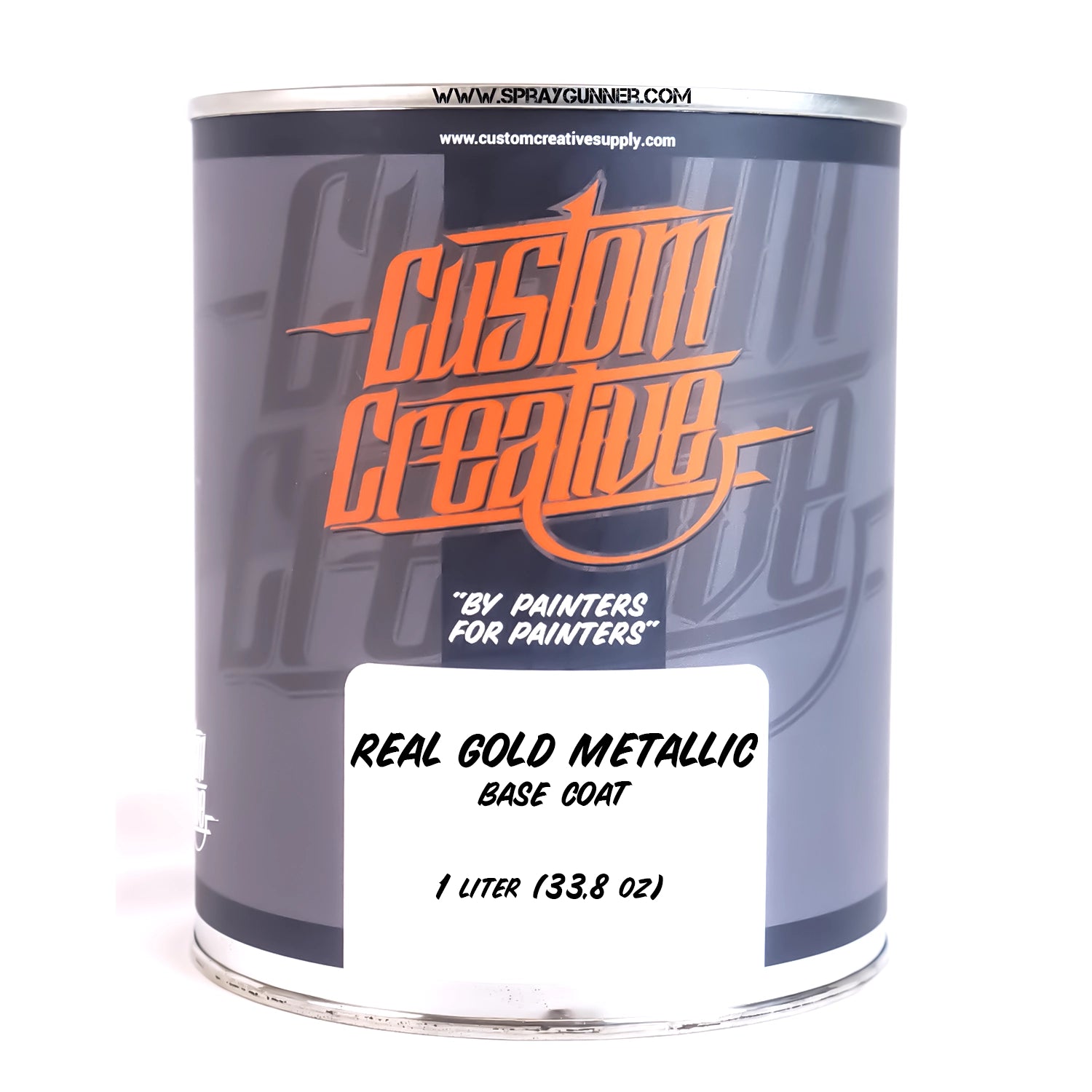 Real Gold Paint Code Custom Creative Paints: Real Gold Metallic 1 liter (33.8oz)