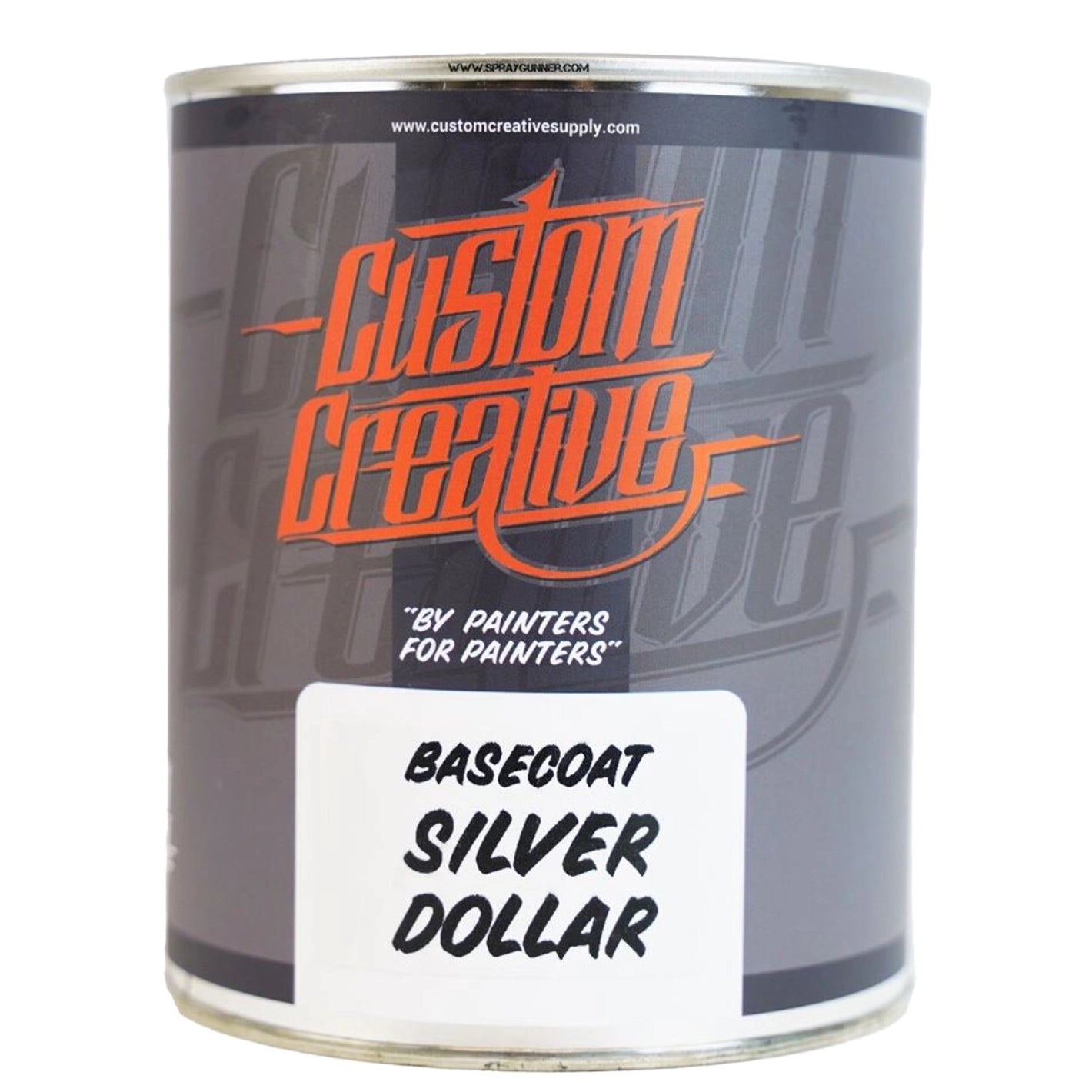 Custom Creative Paints: Silver Dollar Metallic 1 liter (33.8oz) - SprayGunner