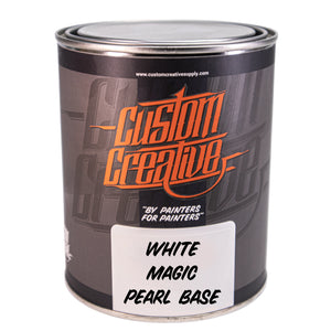 Custom Creative Paints: White Magic Pearl Basecoat 1 liter (33.8oz)