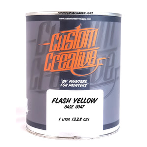 Custom Creative Paints: Flash Yellow 1 liter (33.8oz) - SprayGunner
