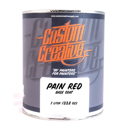 Custom Creative Paints: Pain Red 1 liter (33.8oz) - SprayGunner