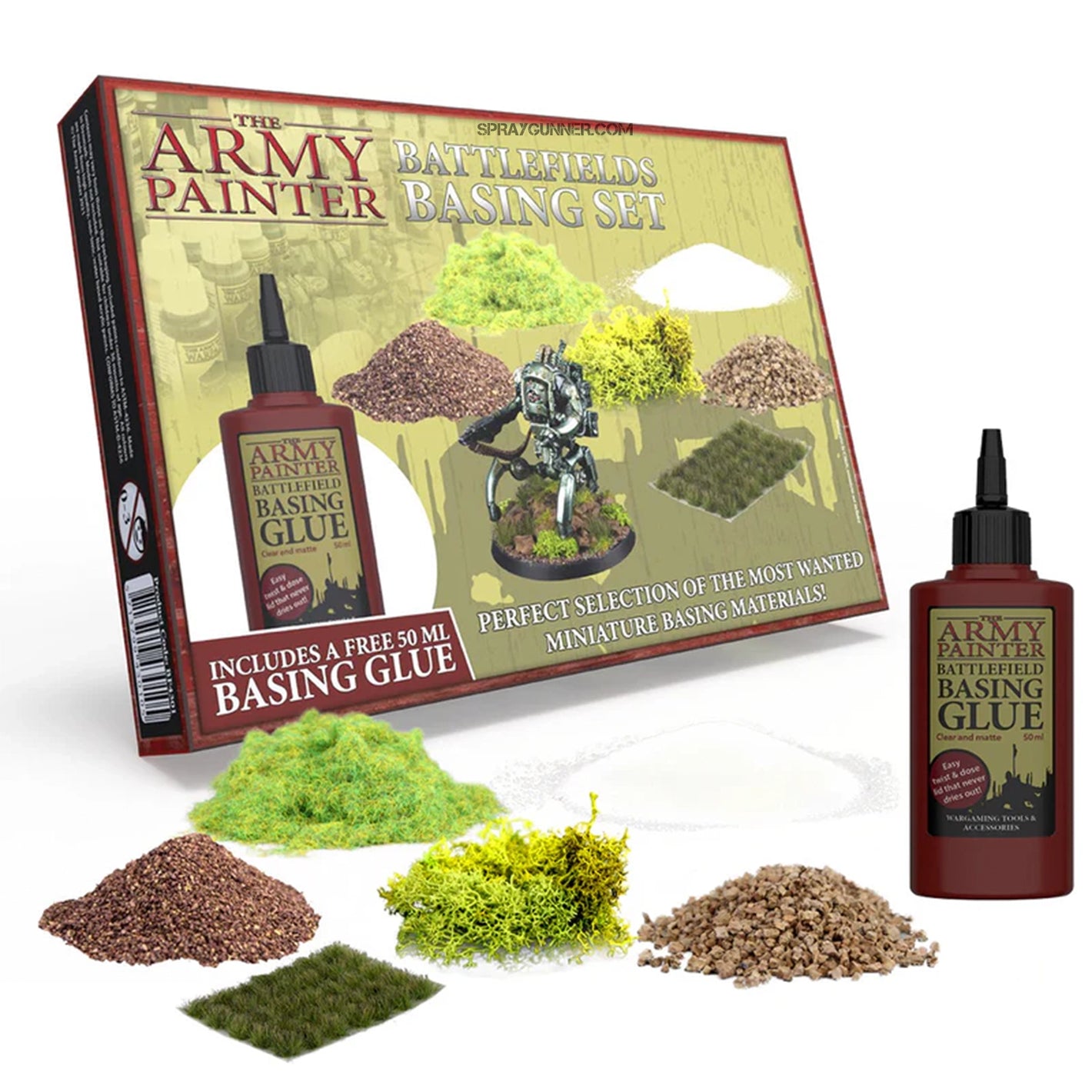 THE ARMY PAINTER: Battlefields Basing Set - SprayGunner