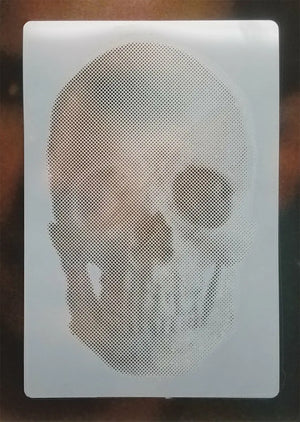 Blair Stencil - Halftone Dot Skull - SprayGunner