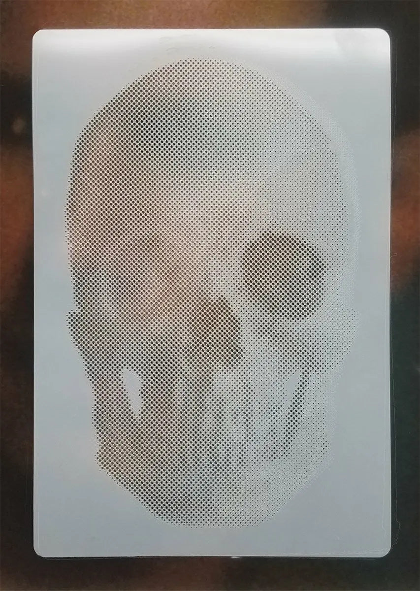 Blair Stencil - Halftone Dot Skull - SprayGunner