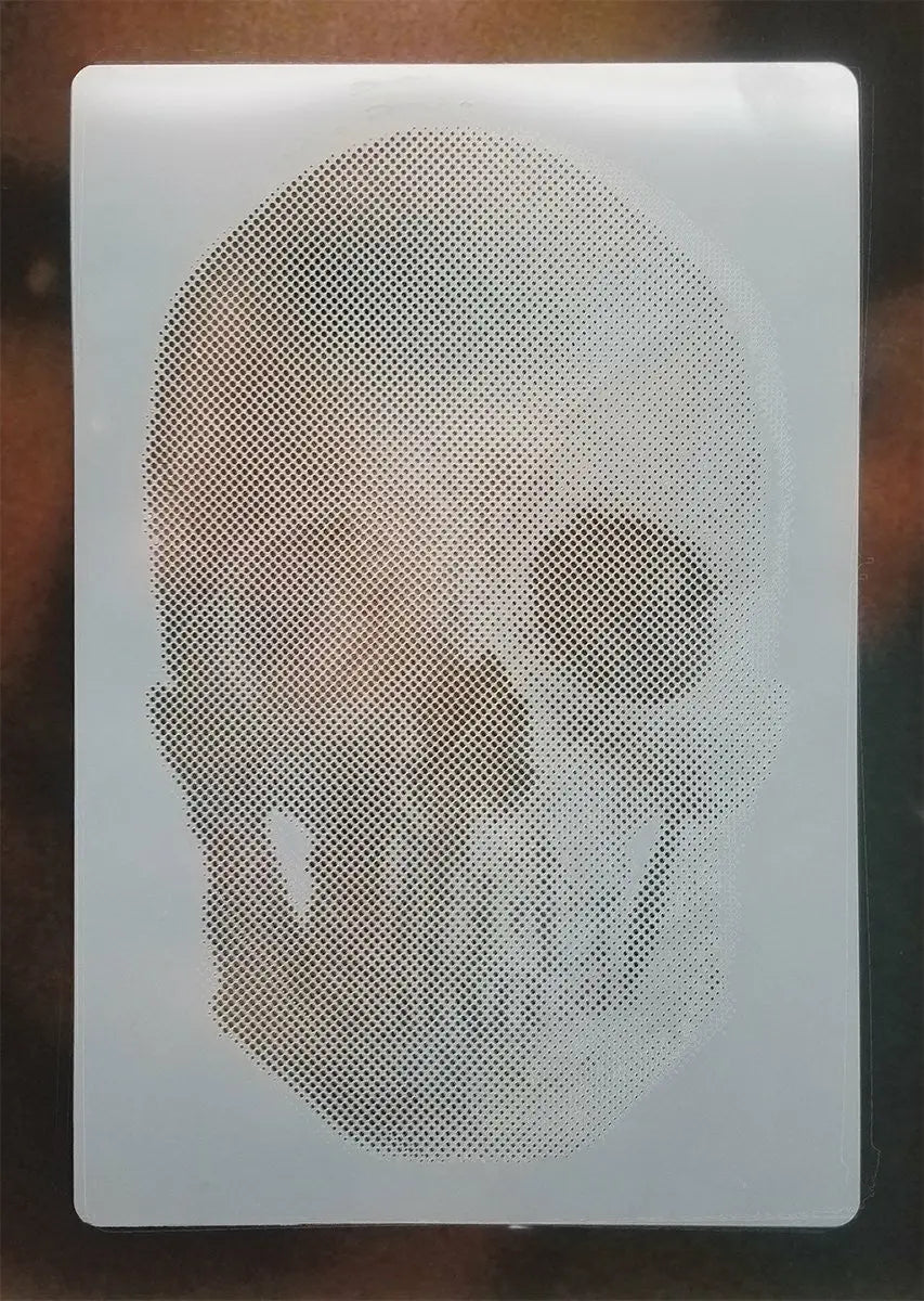 Blair Stencil - Halftone Dot Skull
