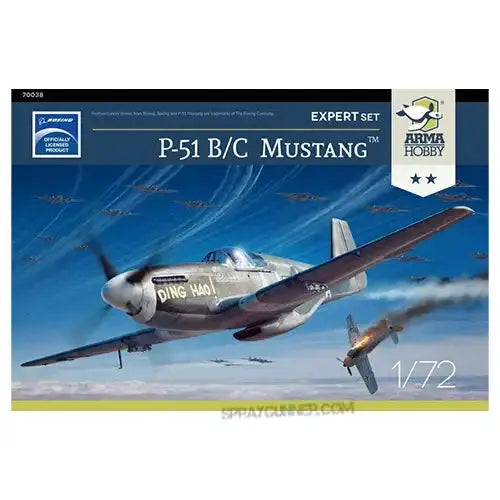 1/72 P-51 B/C Mustang (Expert Set) Model Kit Arma Hobby