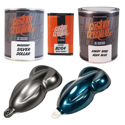 Custom Creative Paints: Silver Dollar + Choose Your Kandy Paint Set (1L)
