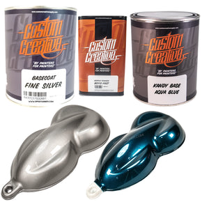 Custom Creative Paints: Fine Silver + Choose Your Kandy Paint Set (1L)