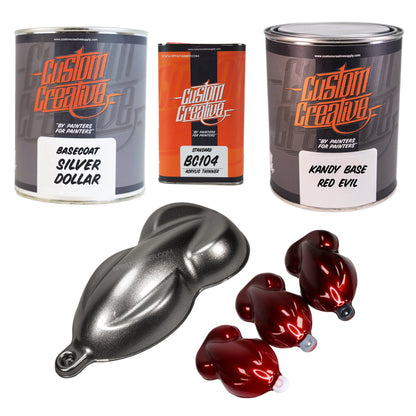 Custom Creative Paints: Silver Dollar + Choose Your Kandy Paint Set (1L)