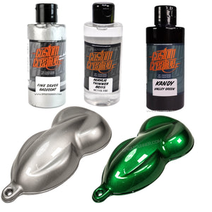 Custom Creative Paints: Fine Silver + Choose Your Kandy Paint Set (150mL)