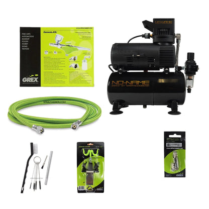 Grex Side Feed Genesis Airbrush + Cool Tooty Compressor Combo