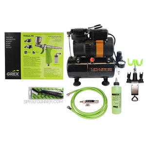 Grex Side Feed Tritium Airbrush + Tooty Compressor Combo Grex Airbrush