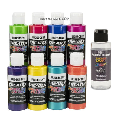 Createx 8 Color Iridescent 2oz Set - SprayGunner Createx 8 Color Iridescent 2oz Set - SprayGunner