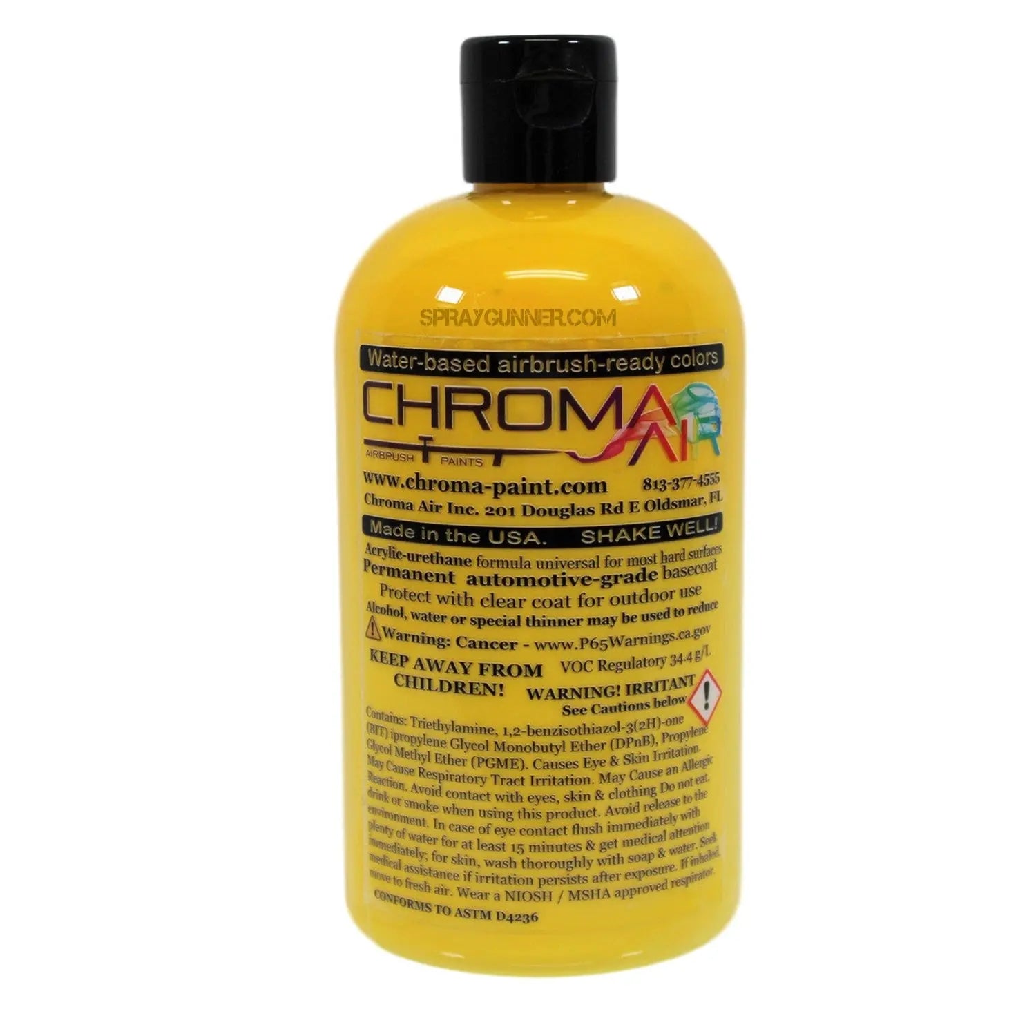 ChromaAir Airbrush-ready Paints: Warm Yellow ChromaAir Paints