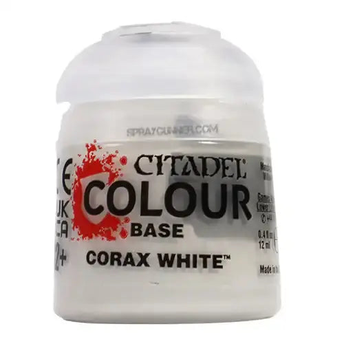 Citadel Core Base Citadel Colour: Base CORAX WHITE (12ml) - SprayGunner