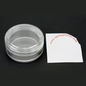 Clear jar with label for nozzle storage NO-NAME brand