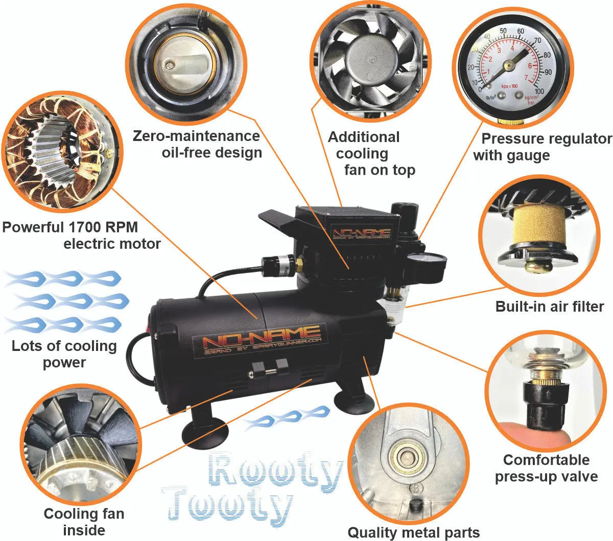Cool Rooty Tooty Airbrush Compressor | SprayGunner