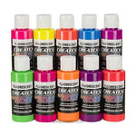 Createx Airbrush Colors Fluorescent set 10 pcs Createx
