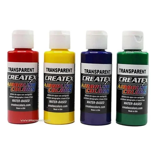 Createx Airbrush Colors Paint 4 Color Primary Set | SprayGunner