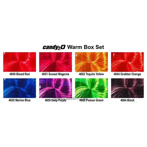 Createx Candy Color Createx Colors 2oz candy2o Box Set Warm by Createx | SprayGunner