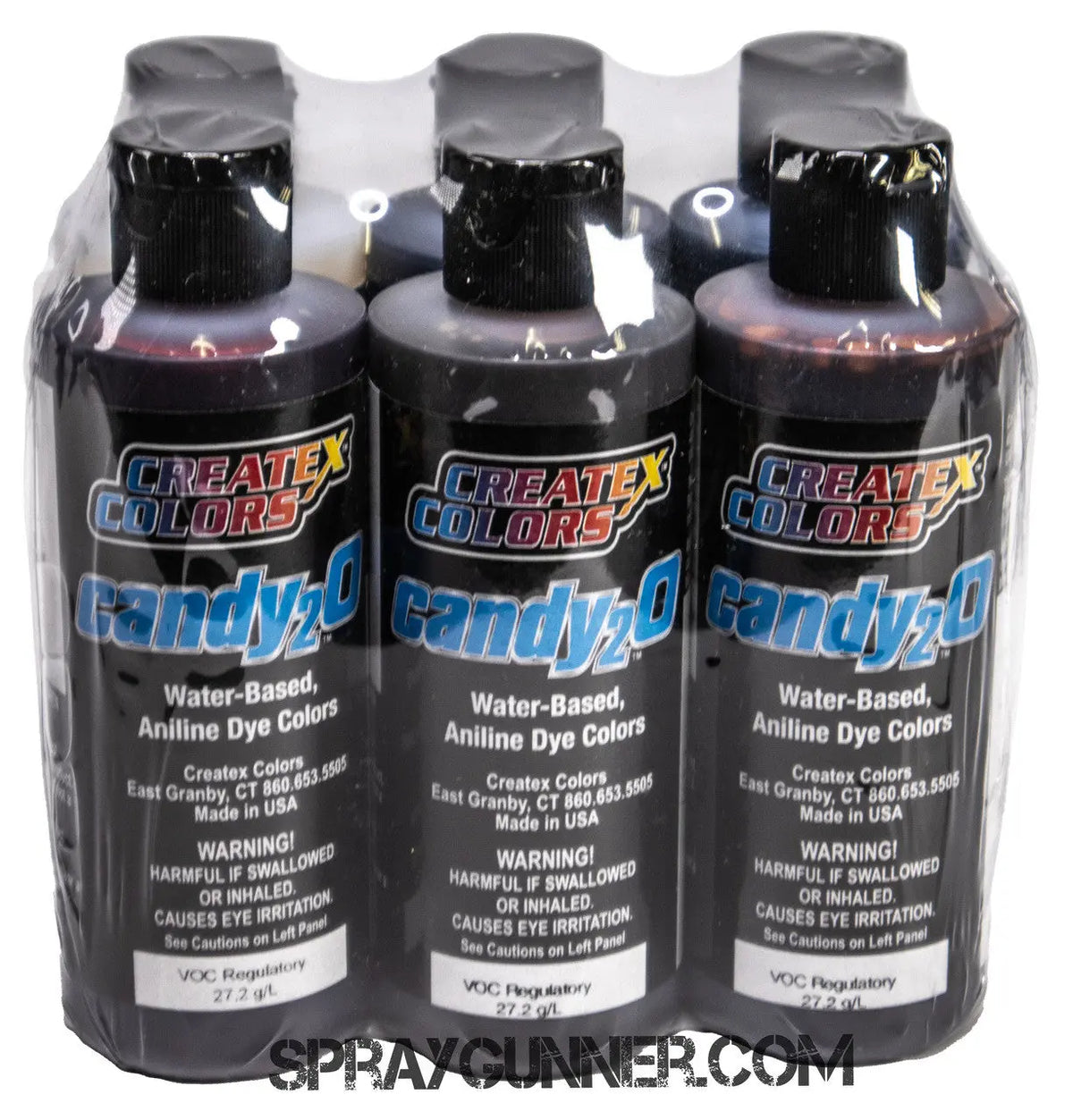 Createx Candy Color Water-Based Candy Paint: Createx Candy2o Warm Set 4oz. Custom Paints