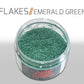 Custom Creative Flake: Emerald Green