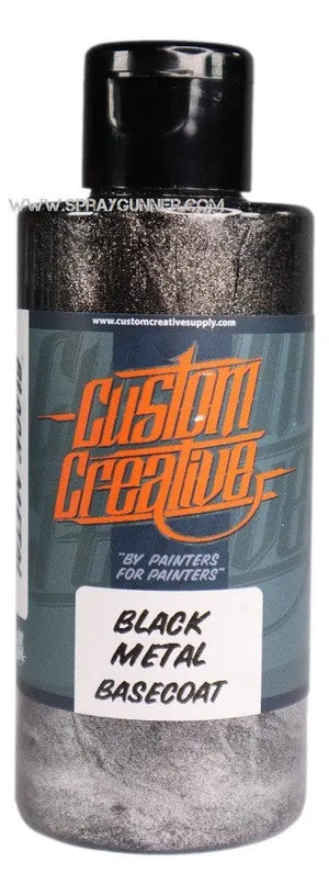 Custom Creative Paints: Black Metallic 150ml (5oz)