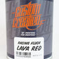Pinturas creativas personalizadas: rojo lava fluorescente 1 litro (33,8 oz)