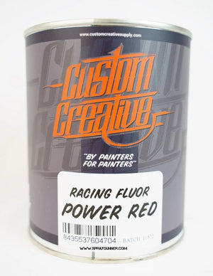 Custom Creative Paints: Flourescent Power Red 1 liter (33.8oz)