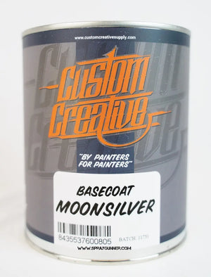 Kundenspezifische Kreativfarben: Mondsilber Metallic 1 Liter (33,8 oz)