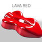 Fluorescentes de carreras creativos personalizados a base de solventes: rojo lava 150 ml