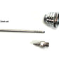 Pistol Trigger Gravity Feed Airbrush Set with Round and Fan Pattern Caps by NO-NAME Brand