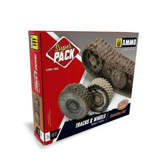 Discounted AMMO by MIG Weathering Sets TRACKS & WHEELS SUPER PACK AMMO by Mig Jimenez