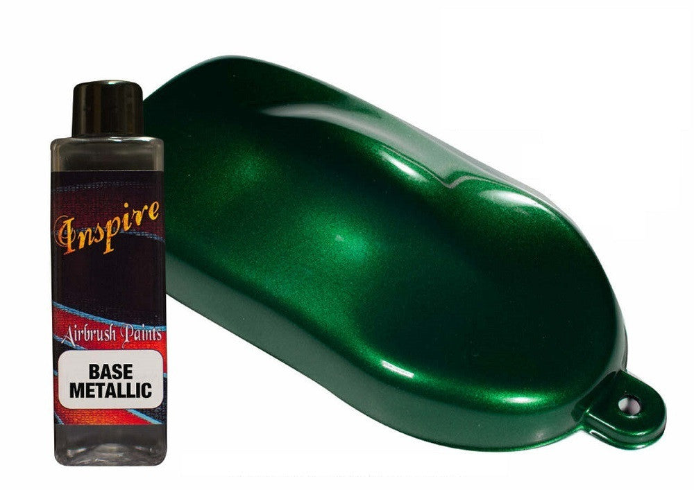 Discounted Inspire Airbrush Base Metallic Green 100ml - SprayGunner