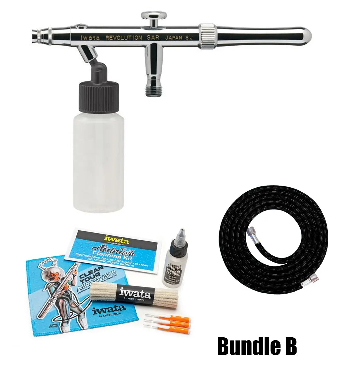 Discounted Iwata Revolution HP-SAR Siphon Feed Single Action Airbrush - SprayGunner