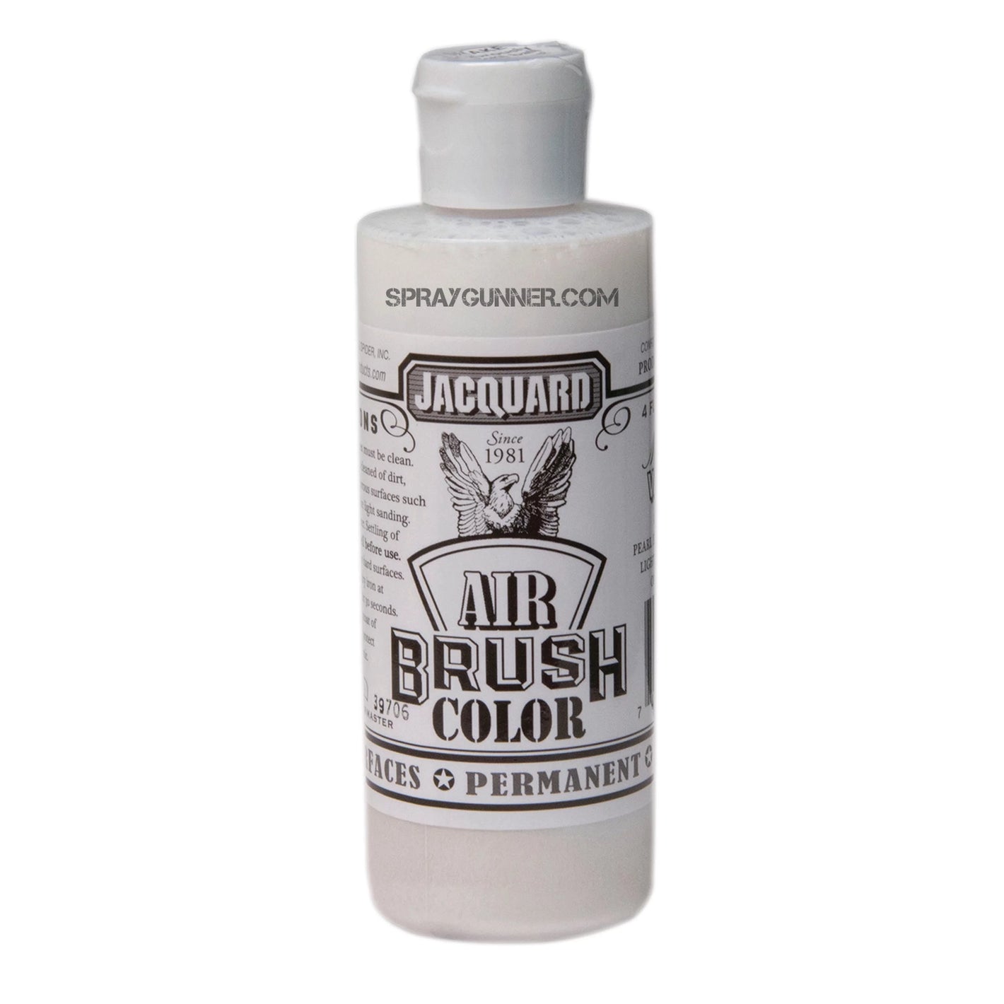 Jacquard Airbrush Color Metallic White 4 oz