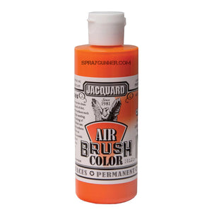 Jacquard Airbrush Color Fluorescent Orange 4 oz - SprayGunner