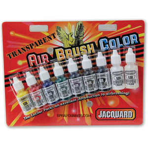 Jacquard Airbrush Color Transparent Exciter Pack - SprayGunner