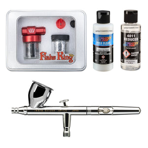 Flake King 500 Dry Metal Flake Airbrush Kit – Iwata Eclipse Airbrush + Clearcoat/Sealer/Intercoat Options