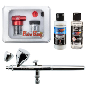 Flake King 500 Dry Metal Flake Airbrush Kit – NEO for Iwata CN + Clearcoat, Sealer & Intercoat Options