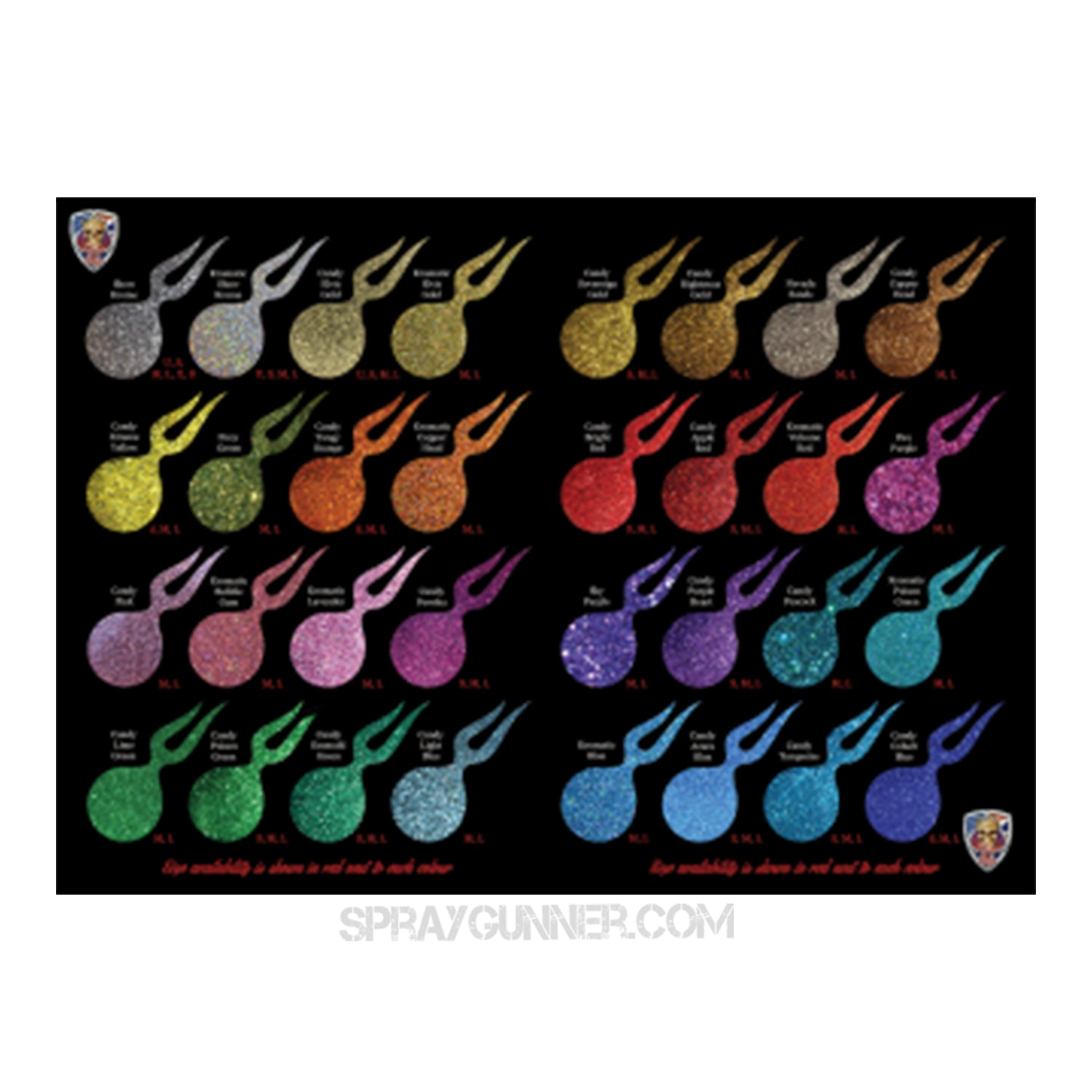 Flake King: Full Flake Colour Range Chart Flake King