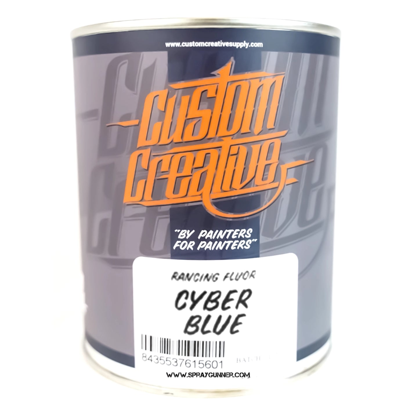 Pinturas creativas personalizadas: Azul cibernético fluorescente 1 litro (33,8 oz)