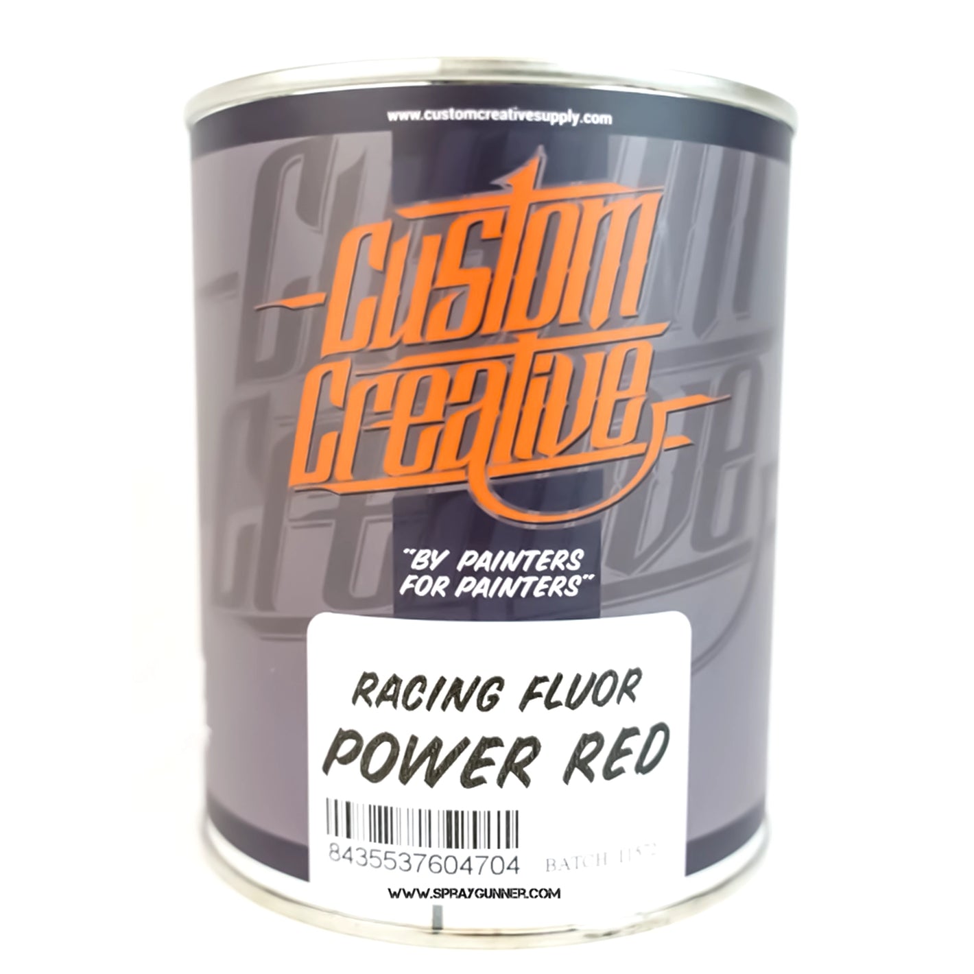 Pinturas creativas personalizadas: Rojo fluorescente 1 litro (33,8 oz)