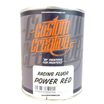 Custom Creative Paints: Flourescent Power Red 1 liter (33.8oz)