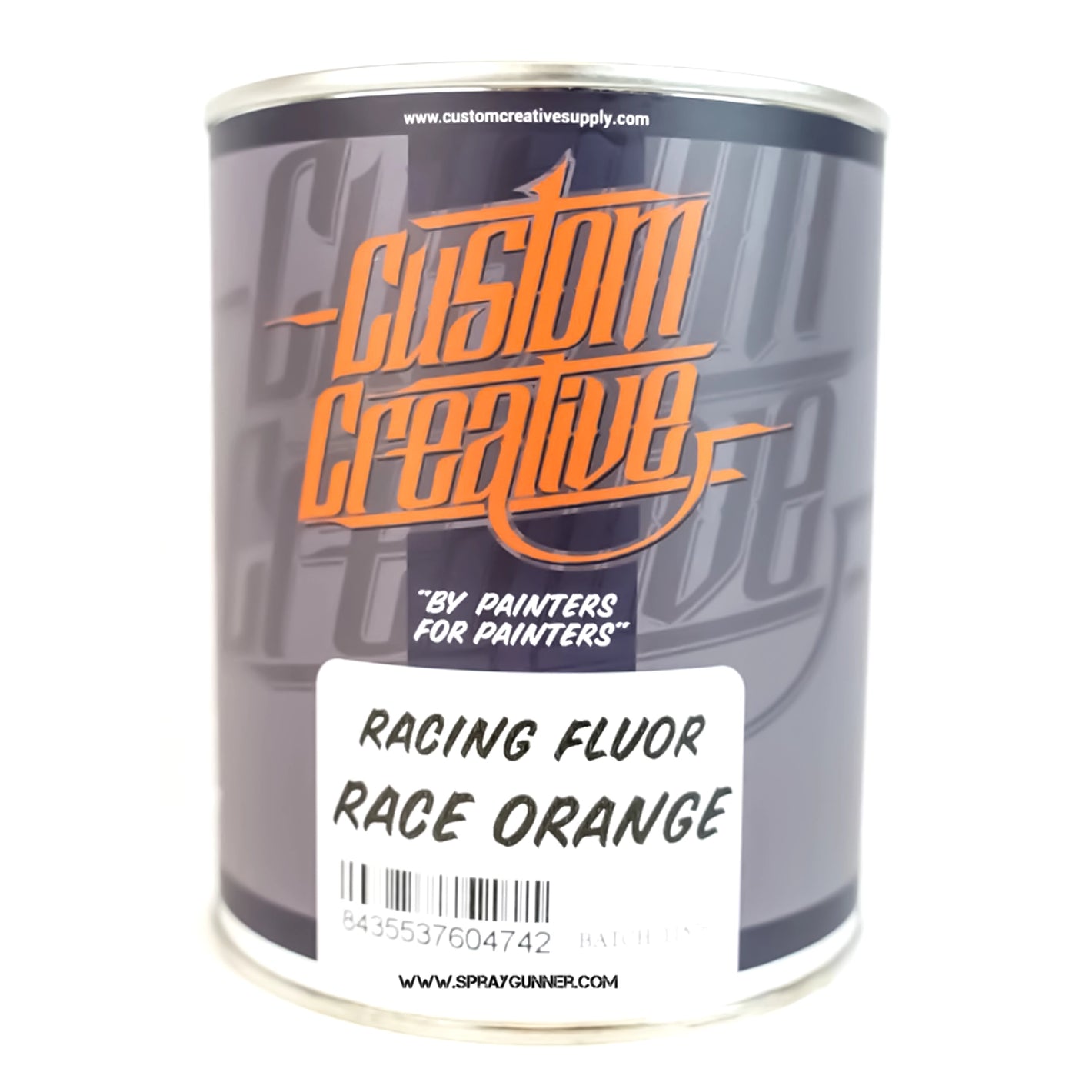 Custom Creative Paints: Flourescent Race Orange 1 liter (33.8oz)